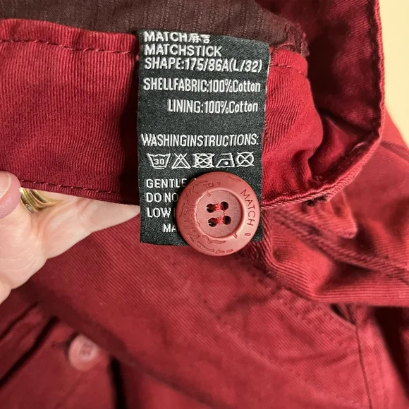 Matchstick Men's Retro Relaxed Cargo Pants with Multi Pockets 32x32 - Picture 12 of 12